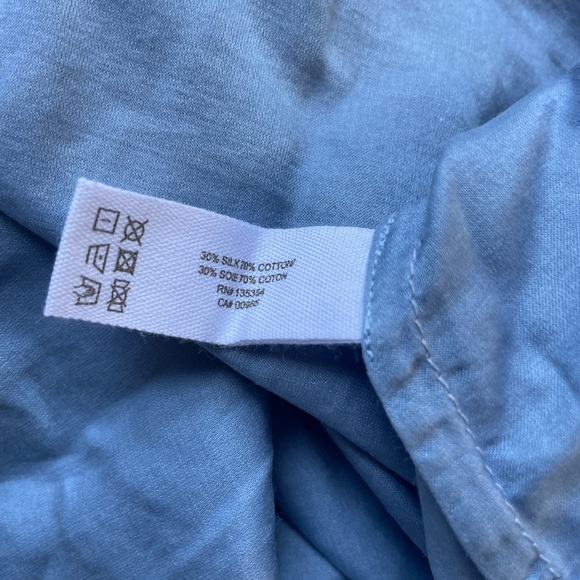 SKIN Worldwide Raina Fairytale Fit & Flare Dress Blue Pearl Cotton & Silk Size S - Picture 13 of 16